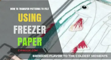 Easy Felt Crafting: Transfer Patterns with Freezer Paper Techniques
