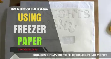 Easy Freezer Paper Method for Transferring Text to Canvas