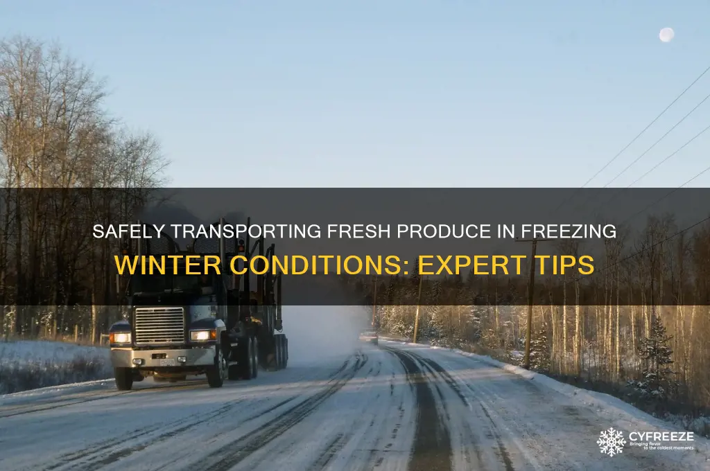 how to transport produce in freezing temperatures