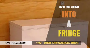Chill Switch: Transforming Your Freezer into a Refrigerator