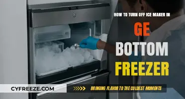 Troubleshooting Your GE Bottom Freezer: How to Disable the Ice Maker