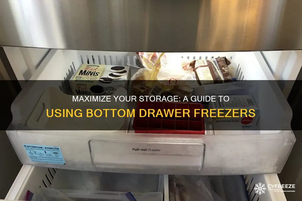 how to use a bottom drawer freezer
