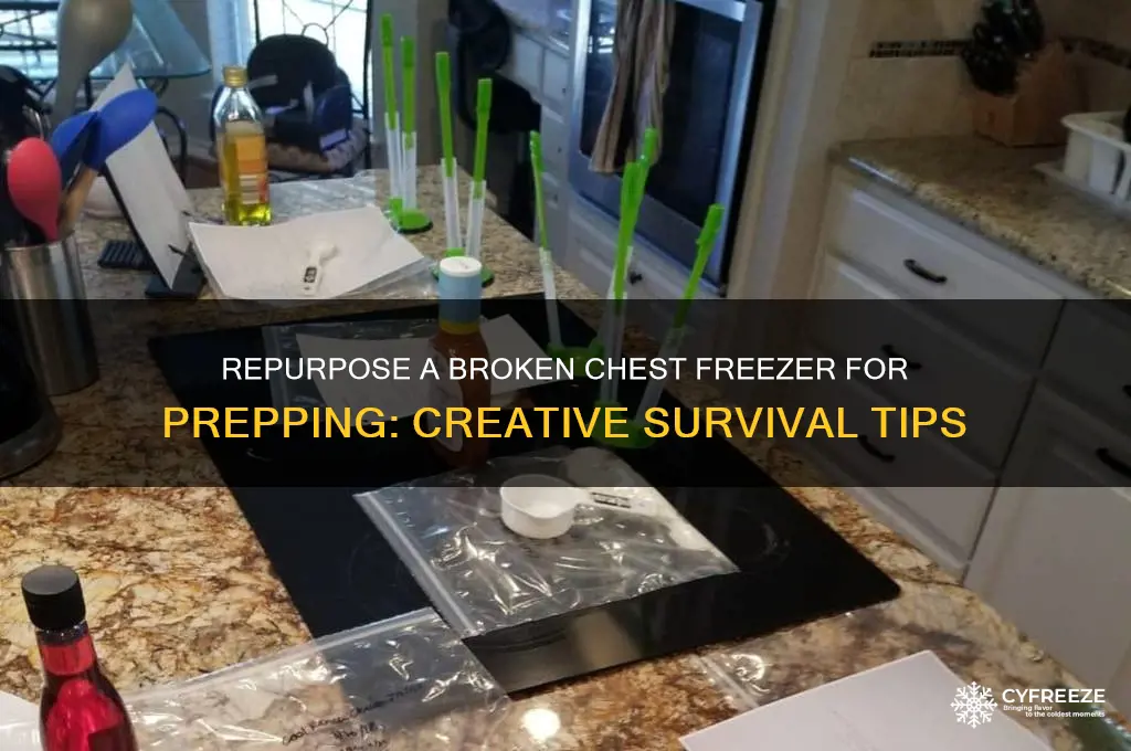 how to use a broken chest freezer for prepping