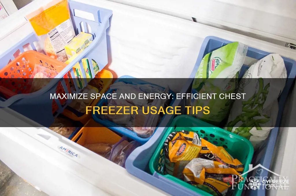 how to use a chest freezer efficiently