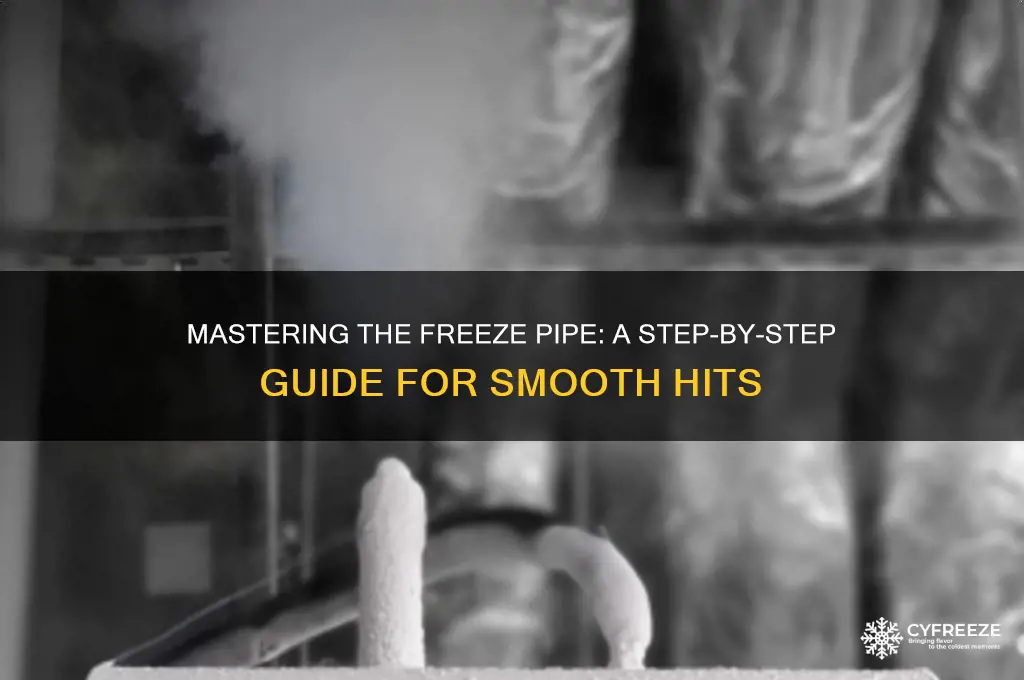 how to use a freeze pipe