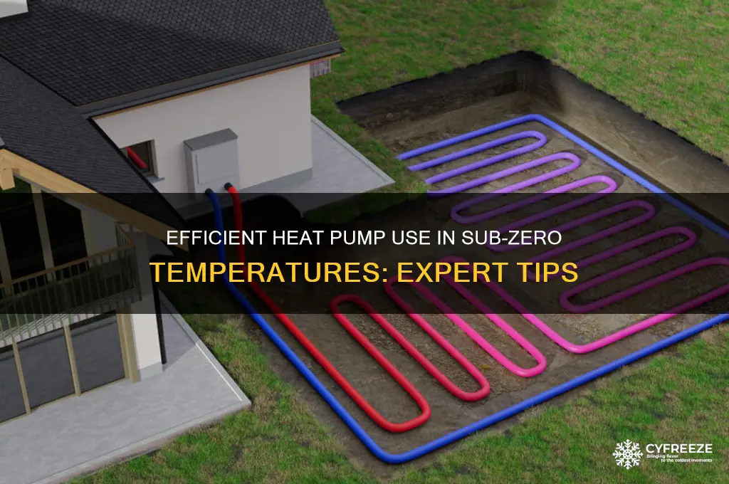 how to use a heat pump below freezing