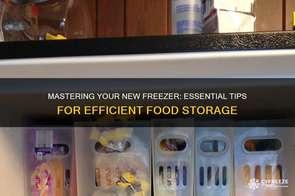 how to use a new freezer
