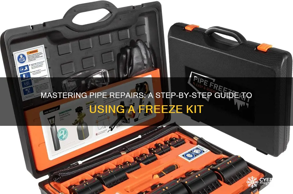 how to use a pipe freeze kit