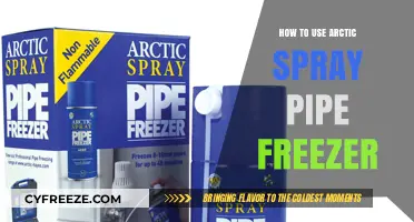Mastering Arctic Spray Pipe Freezer: A Step-by-Step Usage Guide