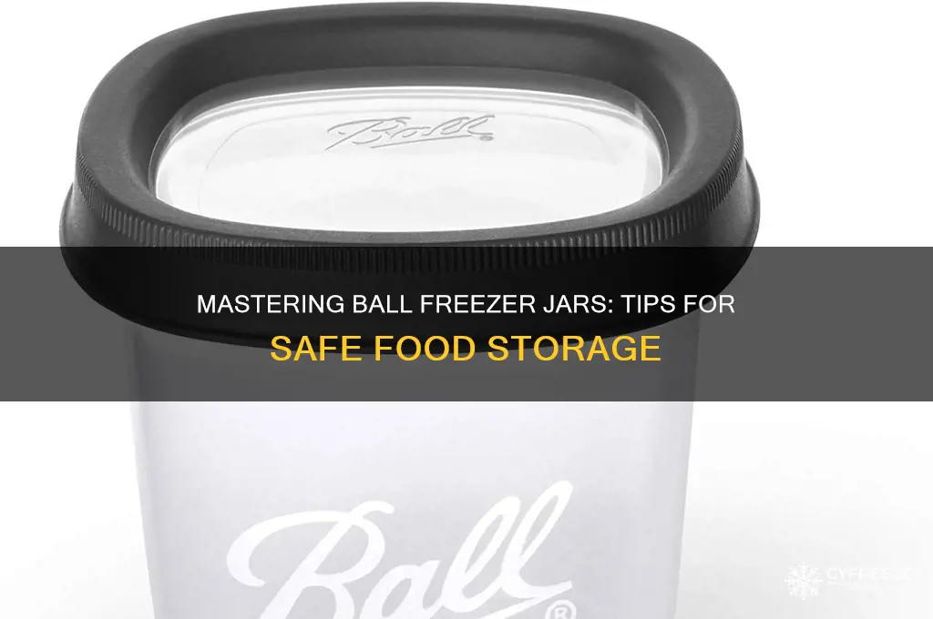 how to use ball freezer jars