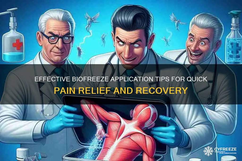 how to use bio freeze