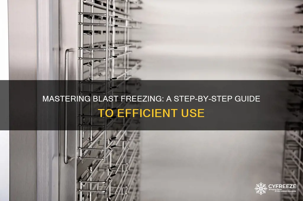 how to use blast freezer