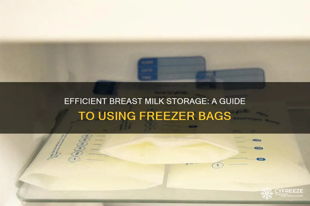 how to use breast milk freezer bags
