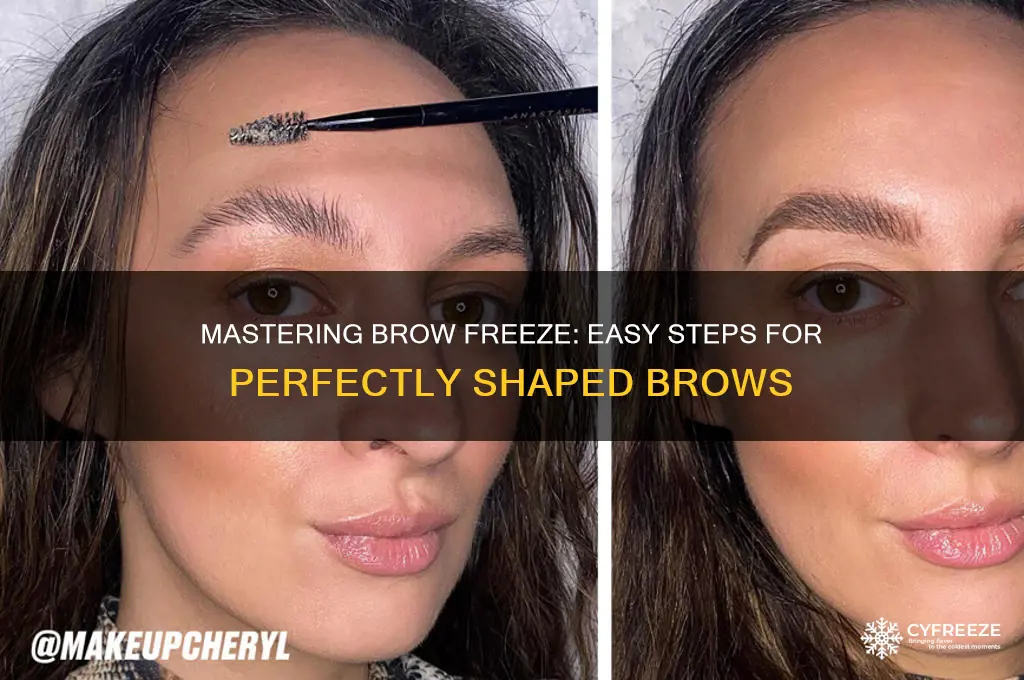 how to use brow freeze
