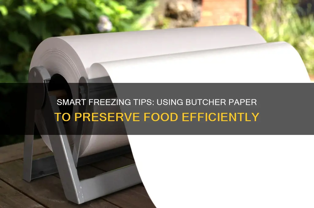 how to use butcher paper for freezing
