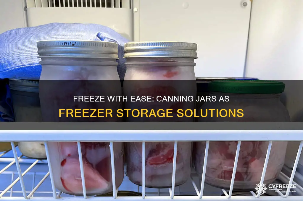 how to use canning jars in the freezer
