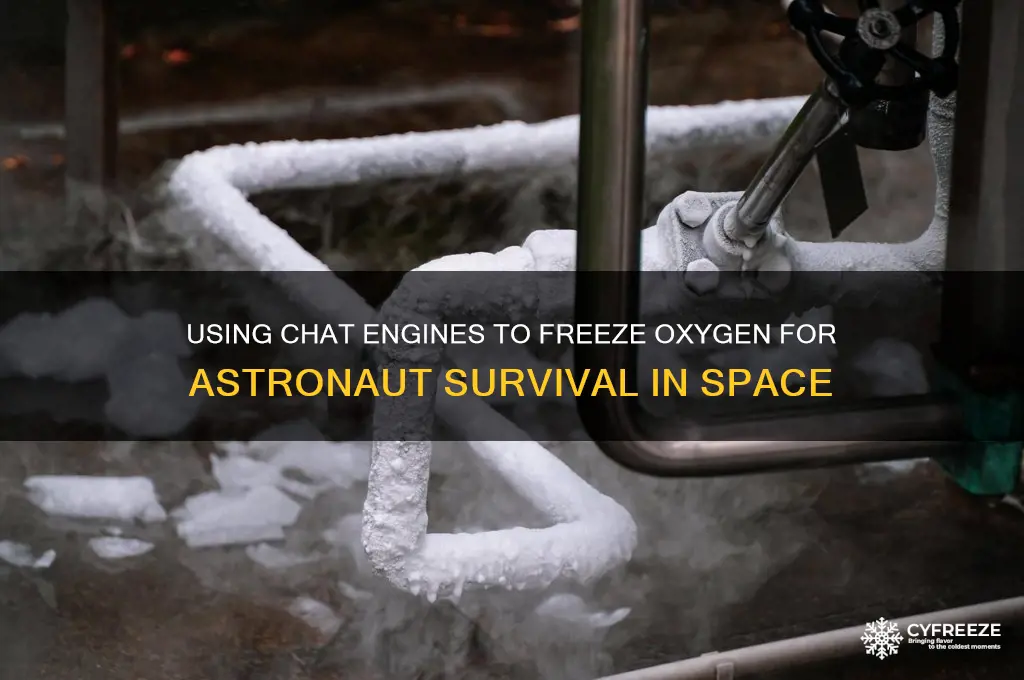 how to use chat engion to freez oxygeen in astronaut