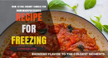 Sweet Cherry Tomato Homemade Pasta Sauce Recipe for Freezing