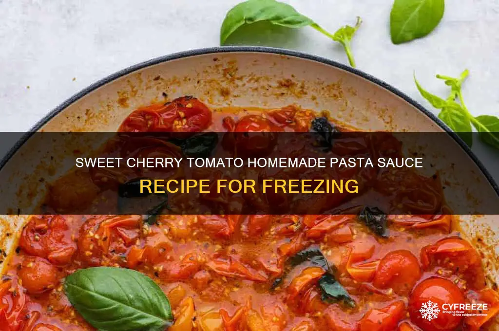 how to use cherry tomato for homemadepastasauce recipe for freezing