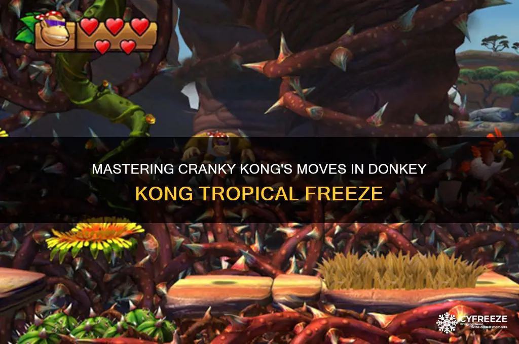 how to use cranky kong in tropical freeze