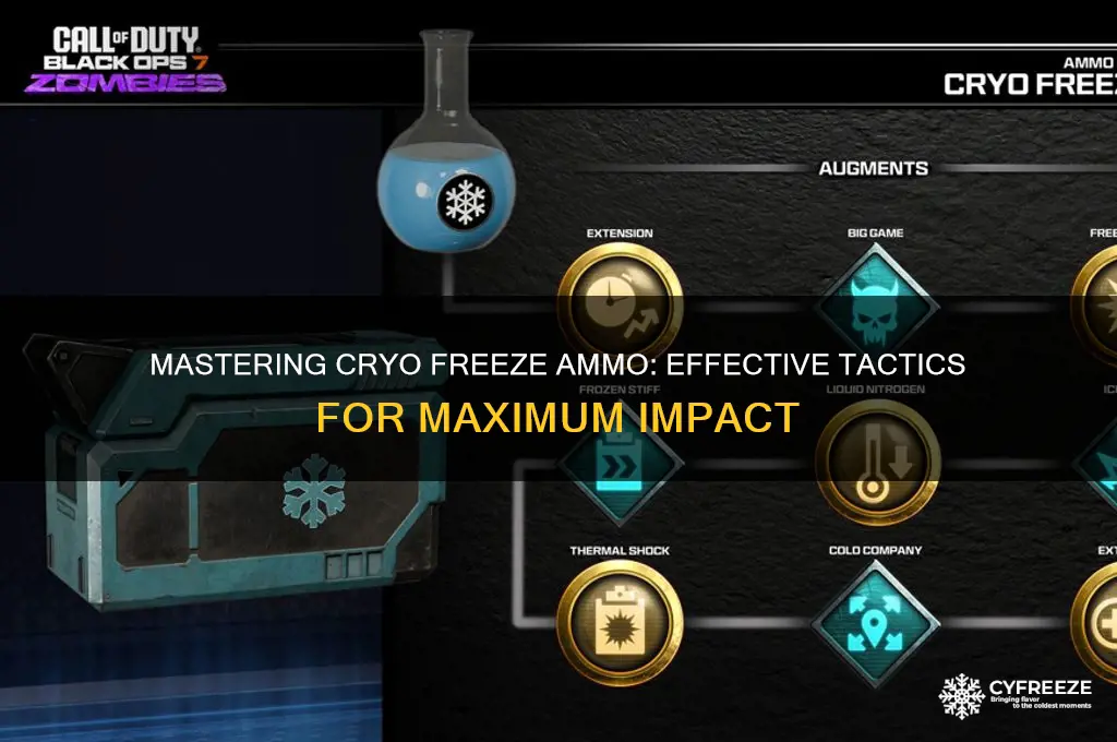 how to use cryo freeze ammo