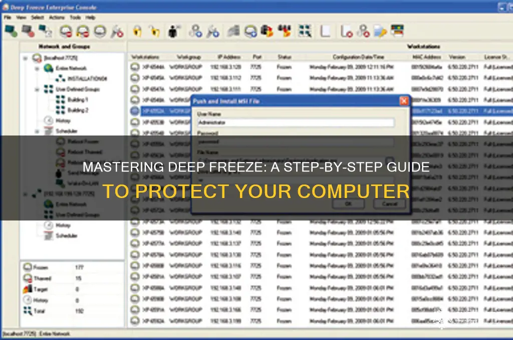 how to use deep freeze computer