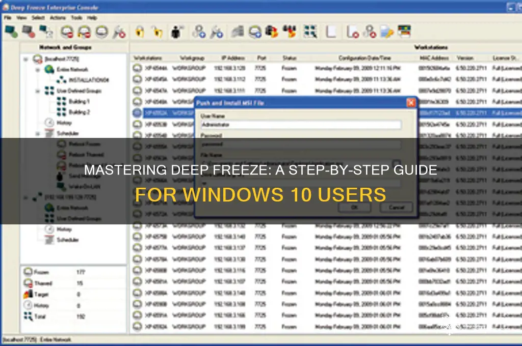 how to use deep freeze in windows 10