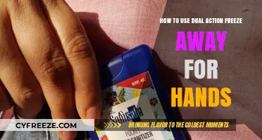 Effective Dual Action Freeze Away Application for Smooth, Clear Hands