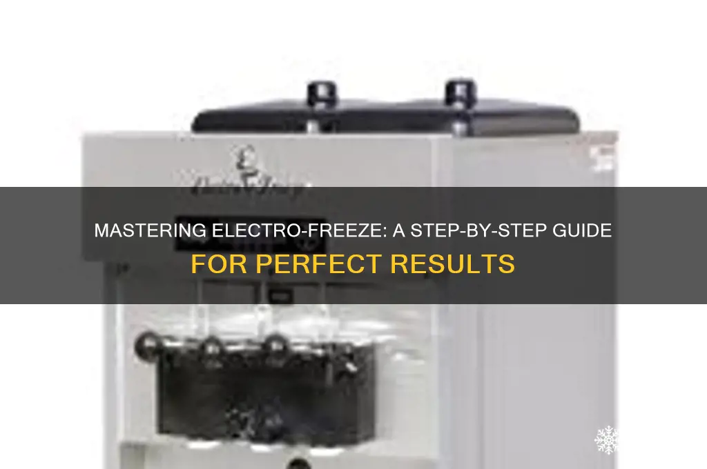 how to use elctro-freeze