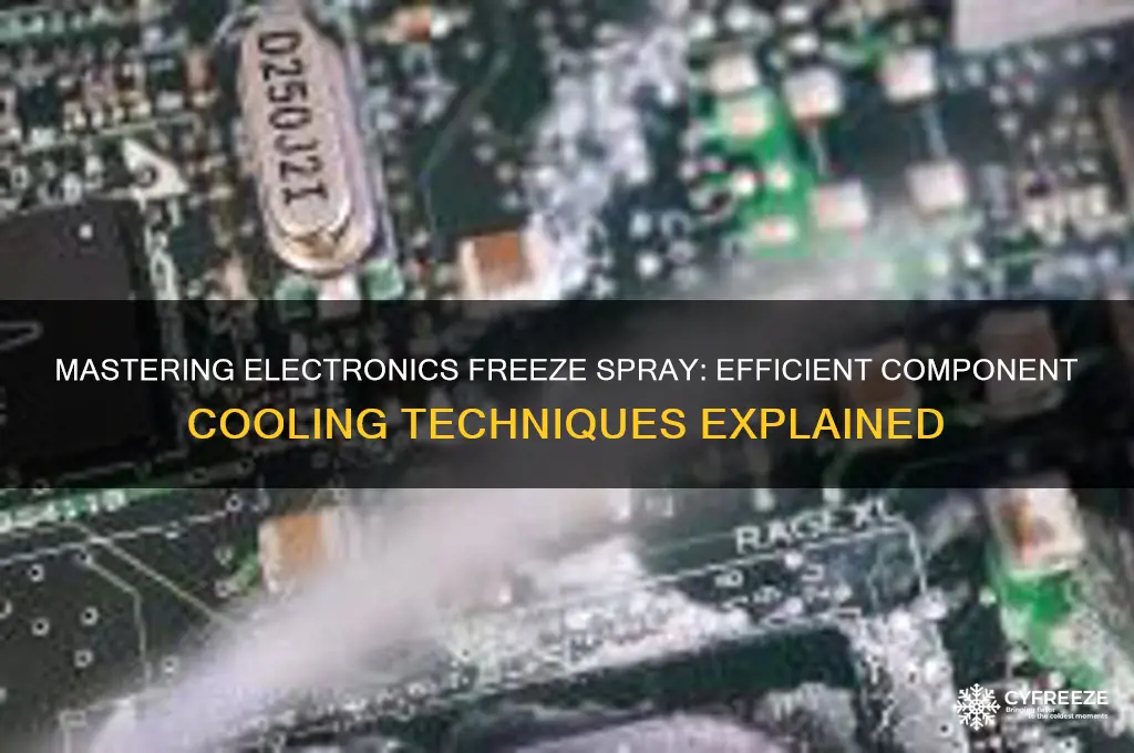 how to use electronics freeze pray component cooler