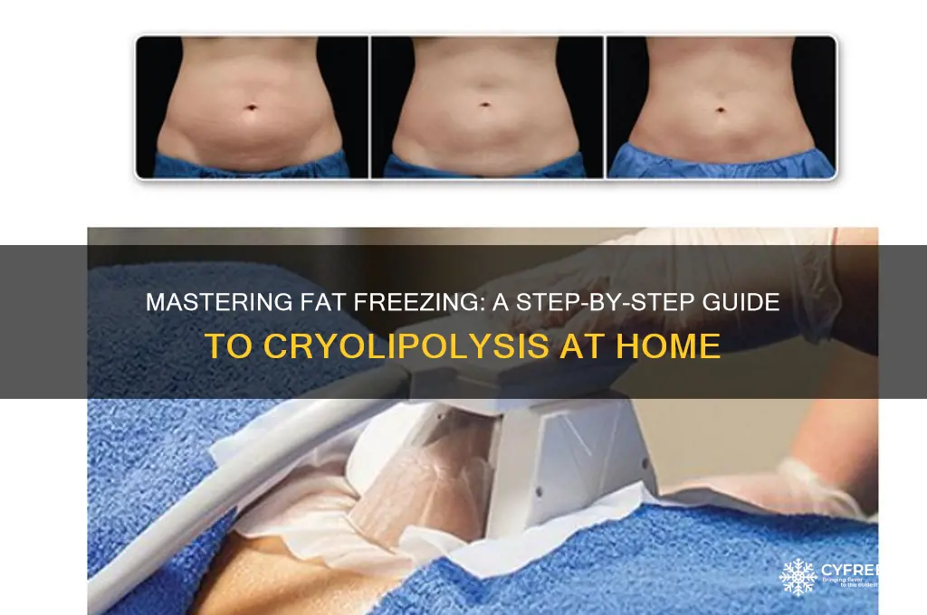 how to use fat freezer cryolipolysis system