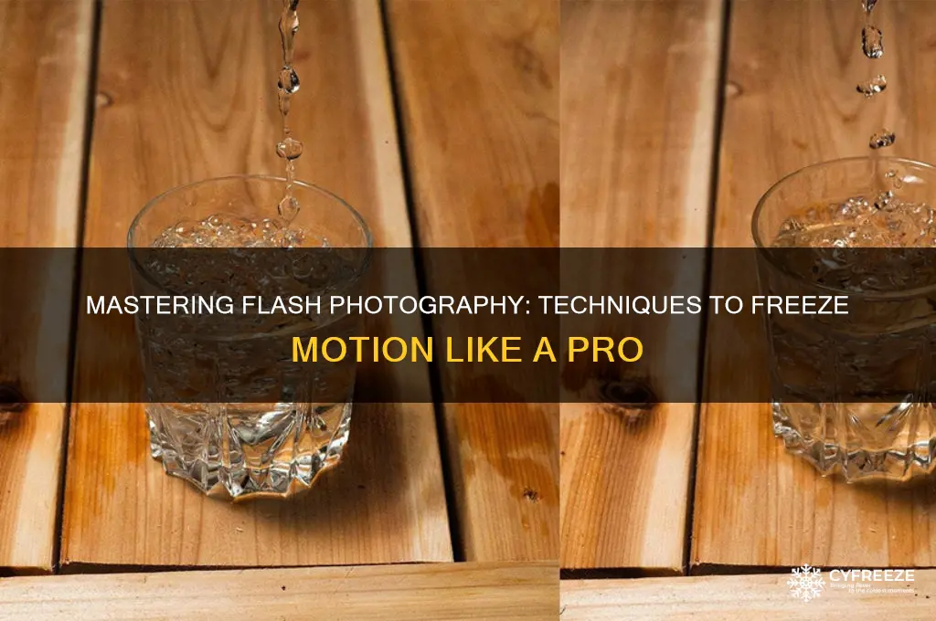 how to use flash to freeze motion
