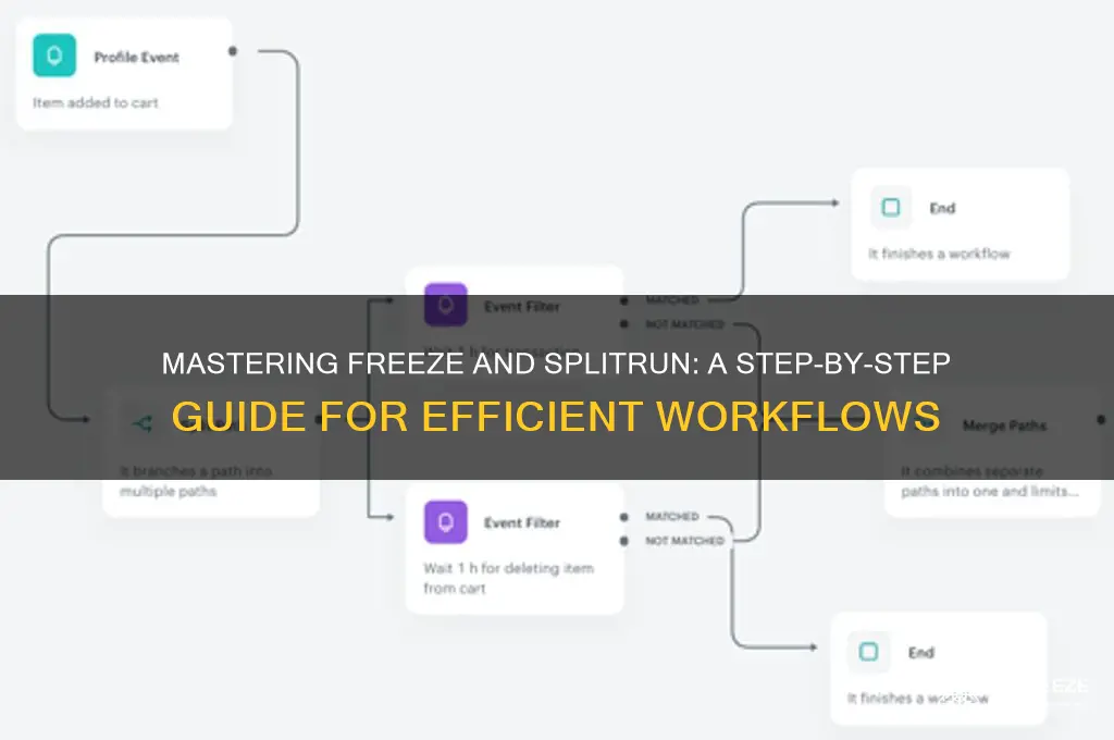 how to use freeze and splitrun
