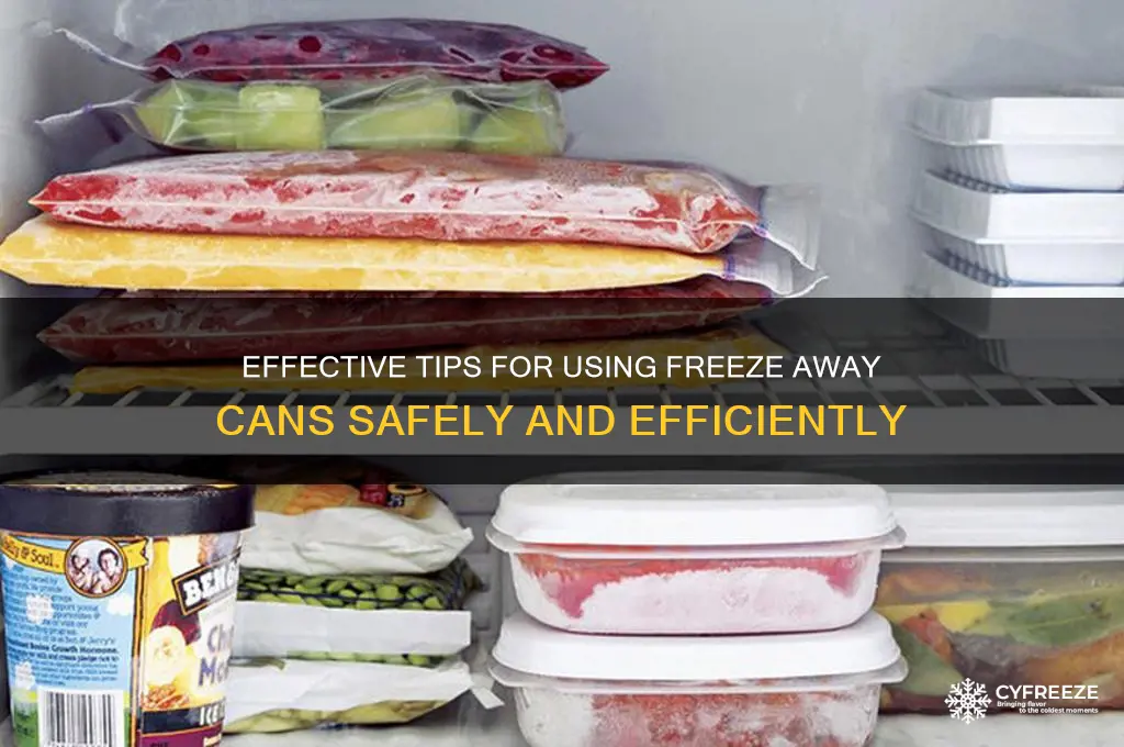 how to use freeze away can