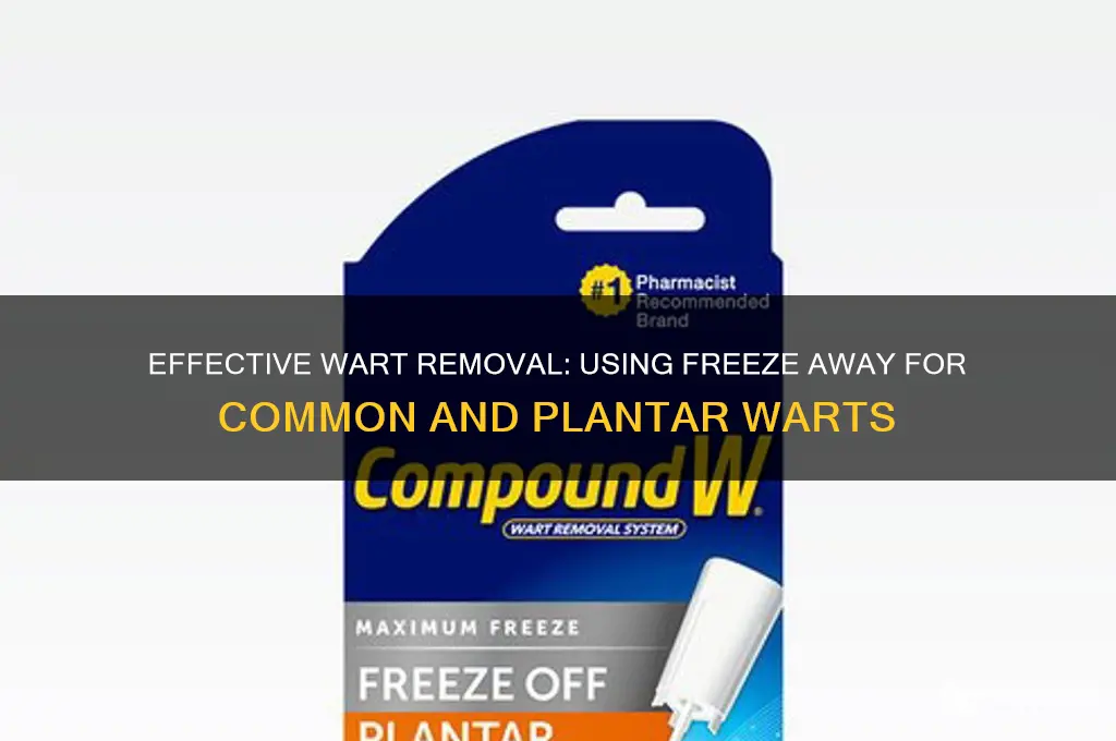 how to use freeze away common and plantar wart remover