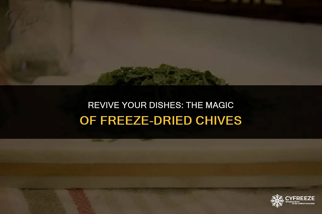 how to use freeze dried chives