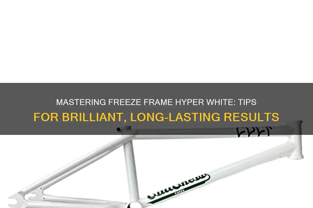 how to use freeze frame hyper white