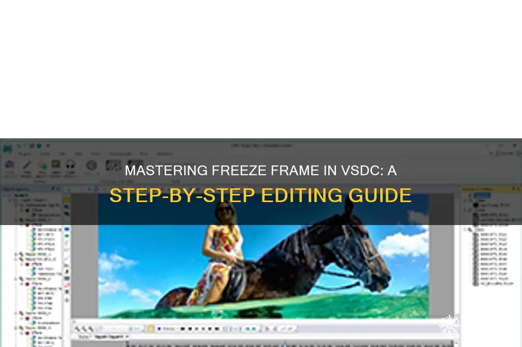 how to use freeze frame in vsdc