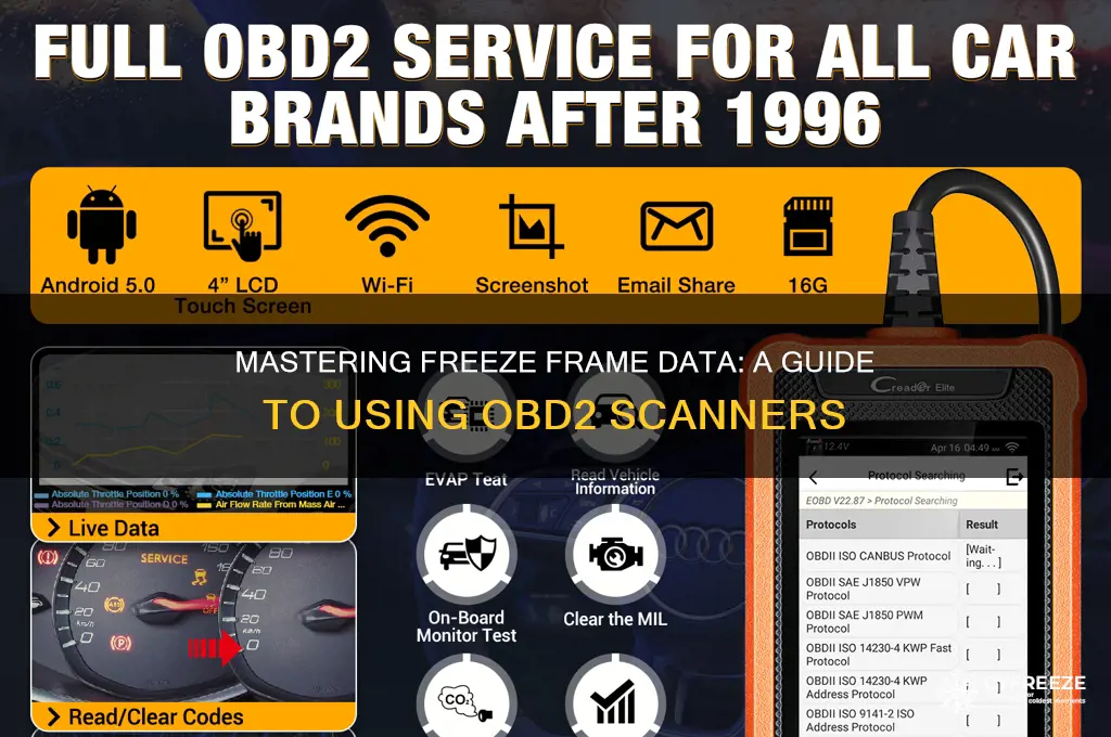 how to use freeze frame on obd2 scanner