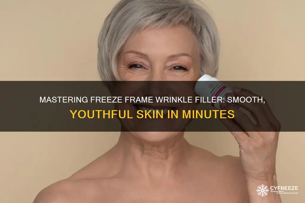 how to use freeze frame wrinkle filler