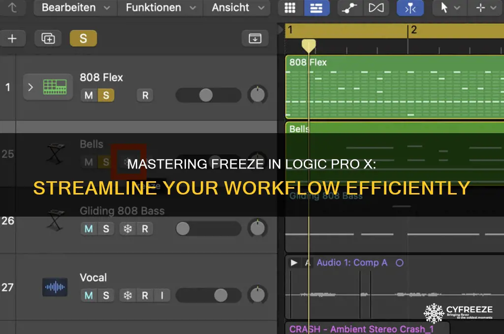 how to use freeze in logic pro x