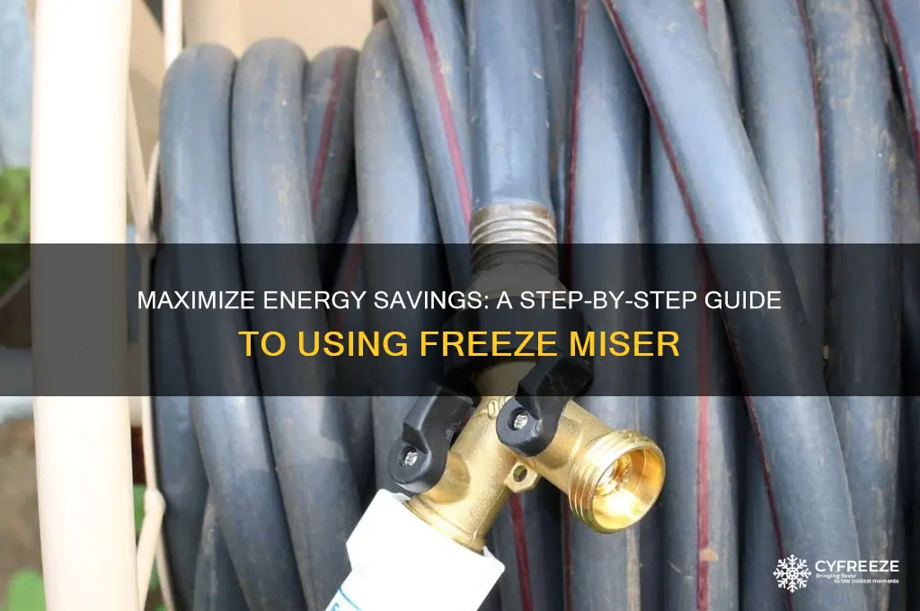 how to use freeze miser