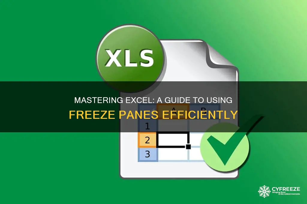 how to use freeze panes in excel