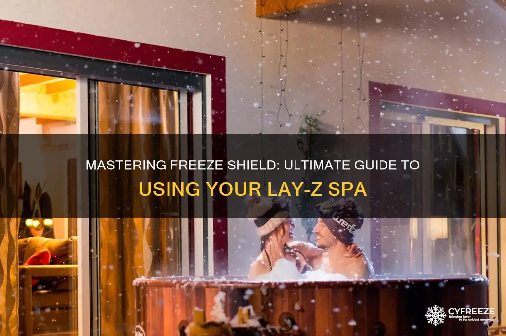 how to use freeze shield lay z spa