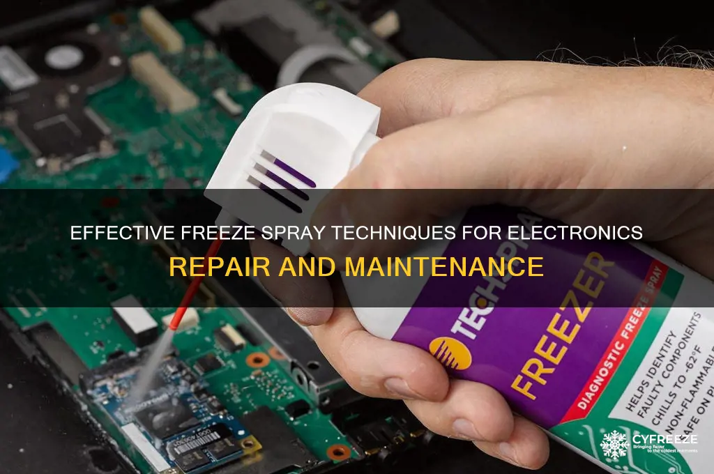how to use freeze spray electronics
