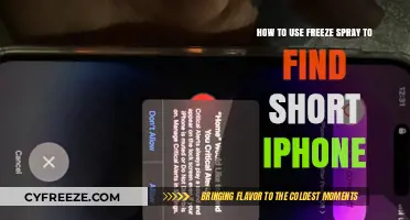Locate iPhone Shorts with Freeze Spray: A Step-by-Step Guide