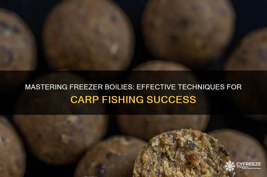 how to use freezer boilies