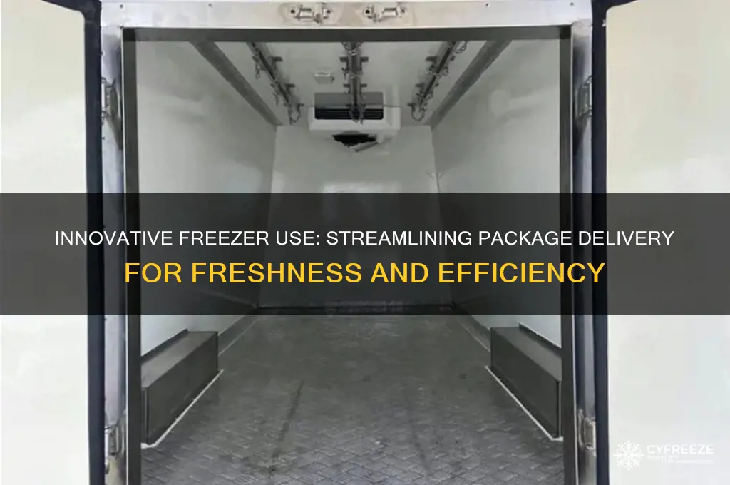 how to use freezer for package delivery
