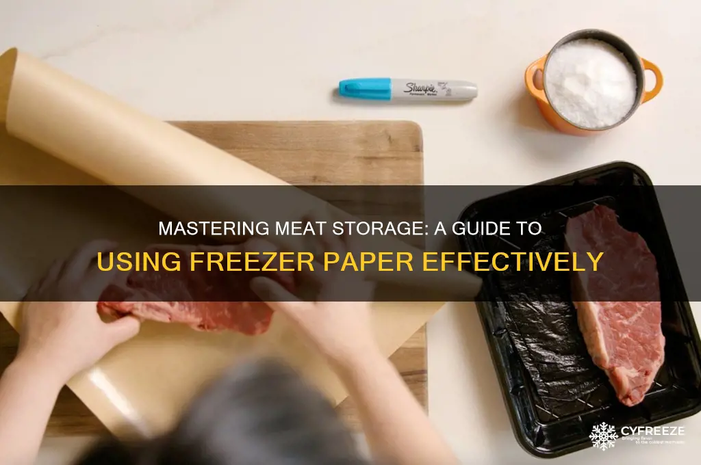 how to use freezer paper for meat