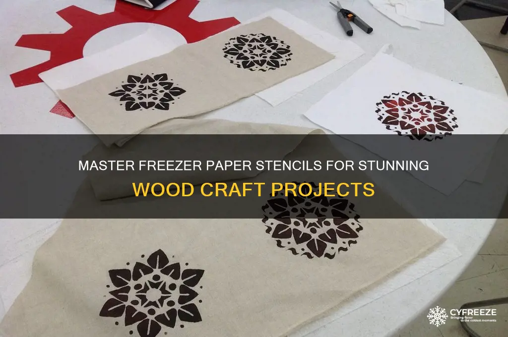 how to use freezer paper for stencils on wood